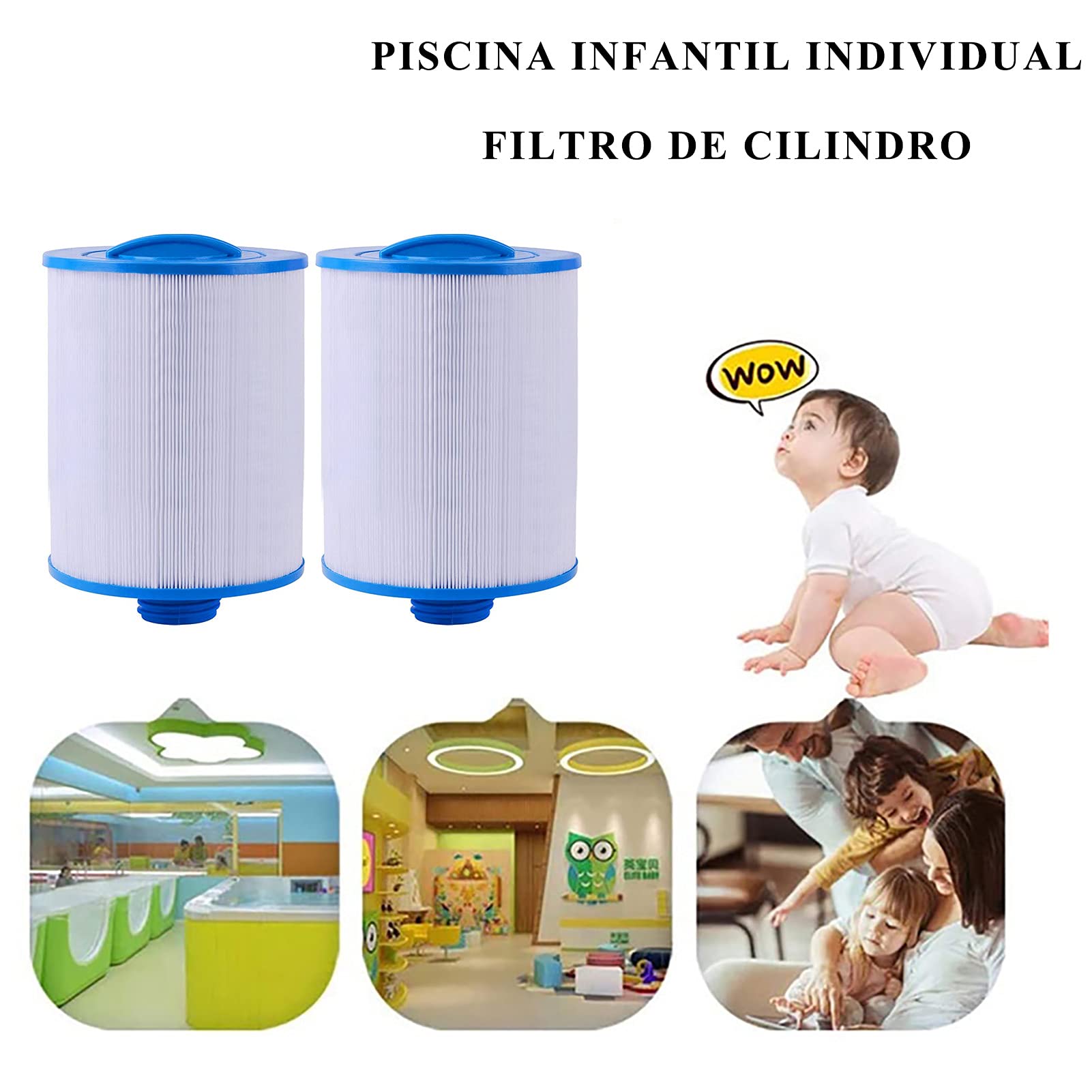 2 Stück Spa Filterkartusche,für Pleatco Pww50 Whirlpool-Filter，spa Filter Für Unicel 6ch-940 /Ersatz Filter, Spa Geschäft Whirlpool