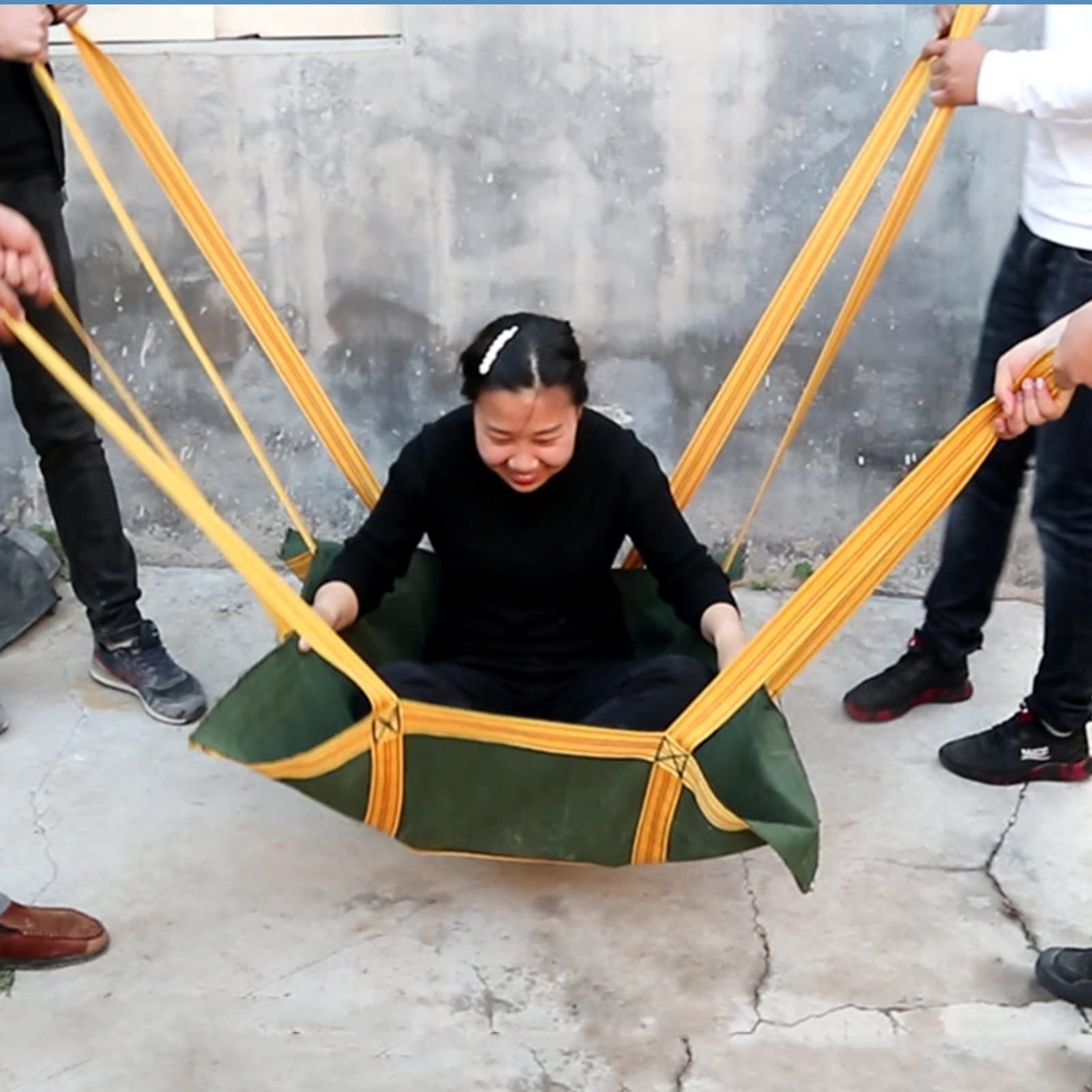de elevación de Carga de poliéster - Eslinga Resistente al desgarro con Asas reforzadas (2 x 2 m, Capacidad de Carga de 2,5 kg)