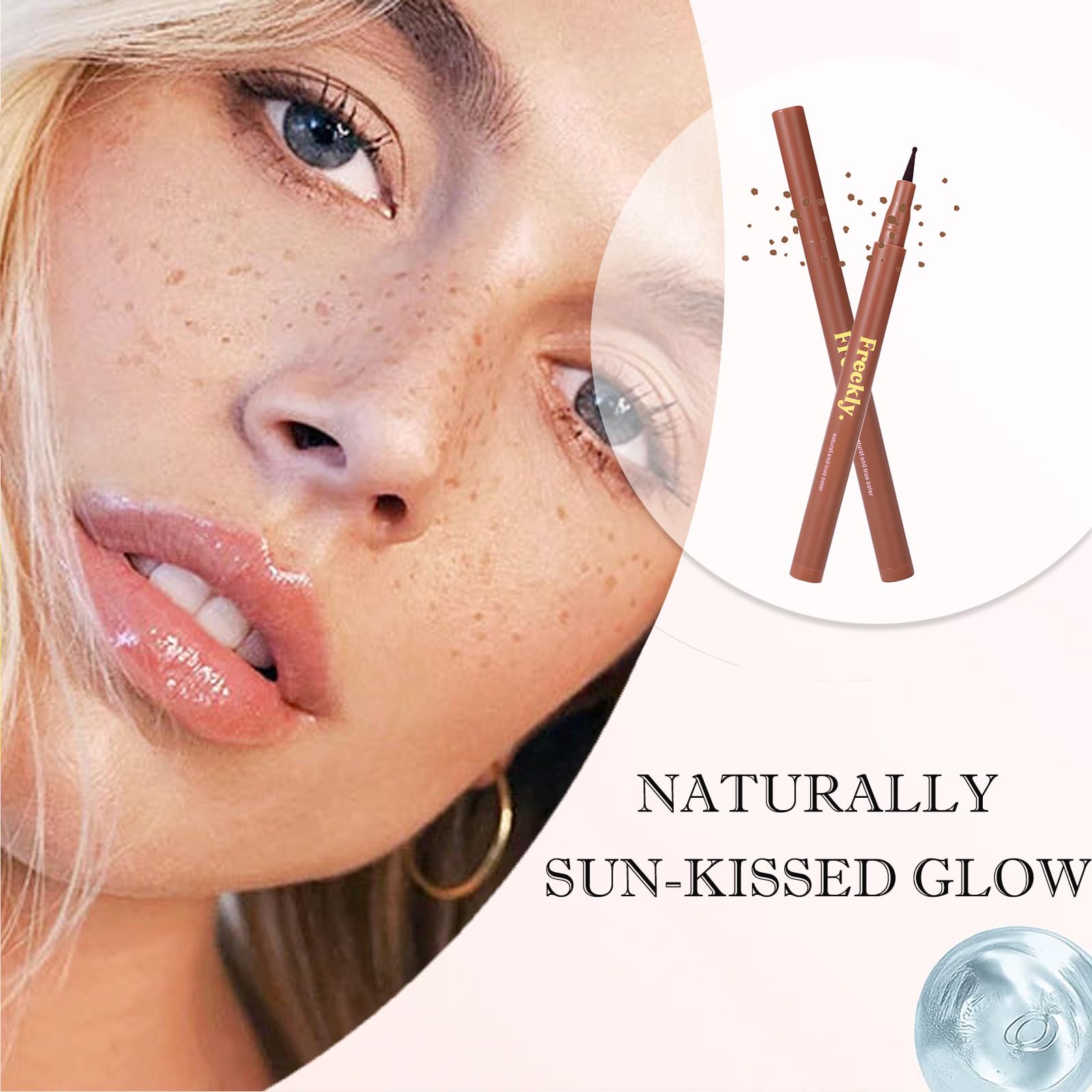 Freckle Pen for Natural Sun-Kissed Makeup, Light Freckles with Tattoo Pen and Five-Point Stamp Design - Image 3