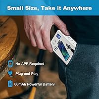 Vista 7 de Mini micrófono inalámbrico, micrófono para iPhone iPad, micrófonos inalámbricos, micrófono de solapa inalámbrico, micrófono profesional