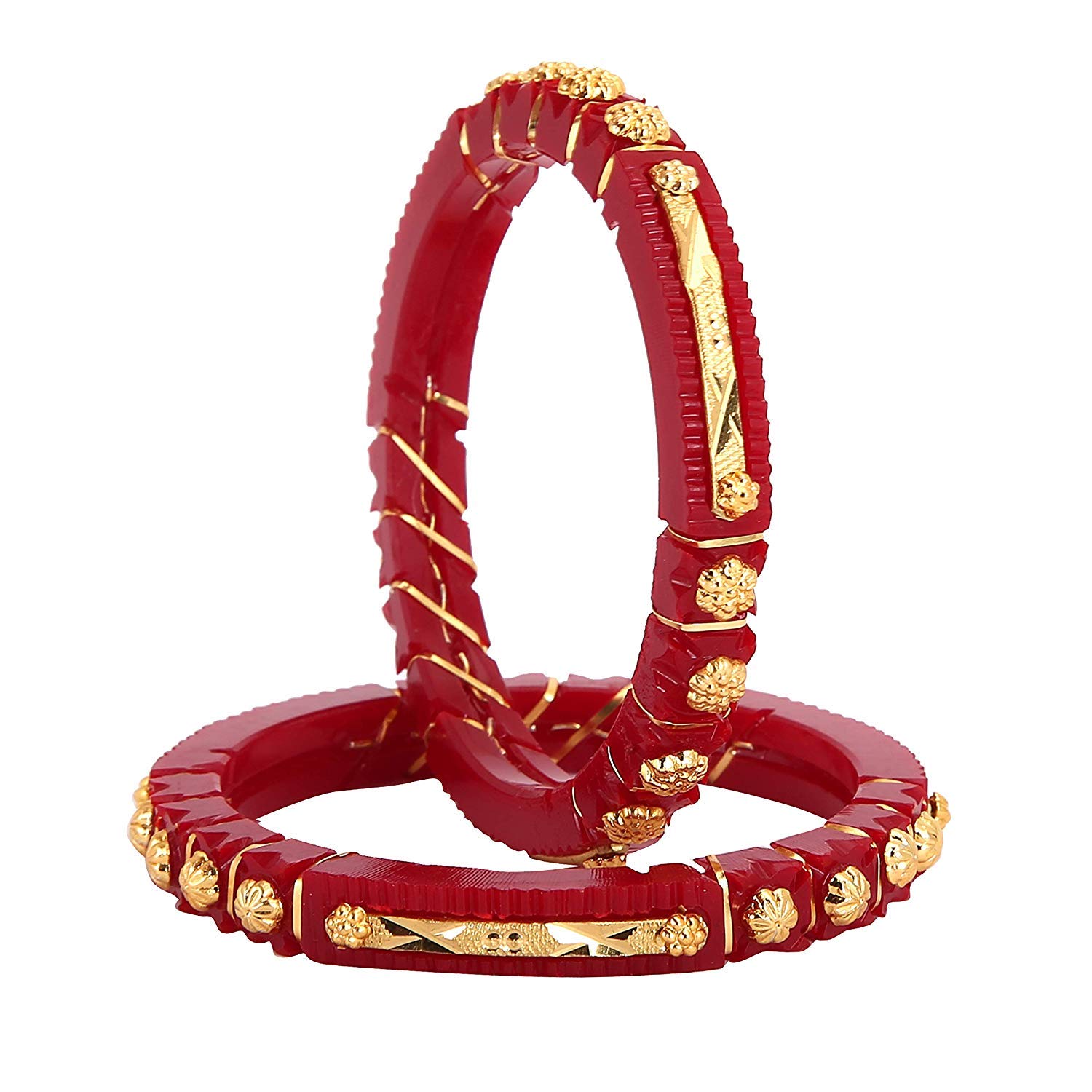 Tanvi J Acrylic Gold Plated Pola Bangles (2.2) (B08597GF1T) Amazon Price History, Amazon Price Tracker