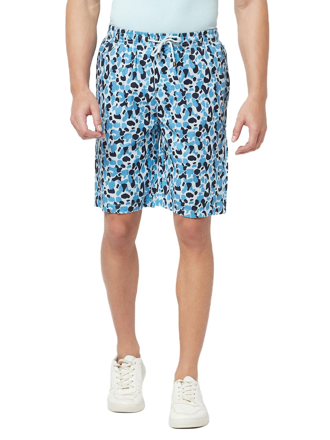 crimsoune club Men's Blue Printed Lounge Shorts-picture-26
