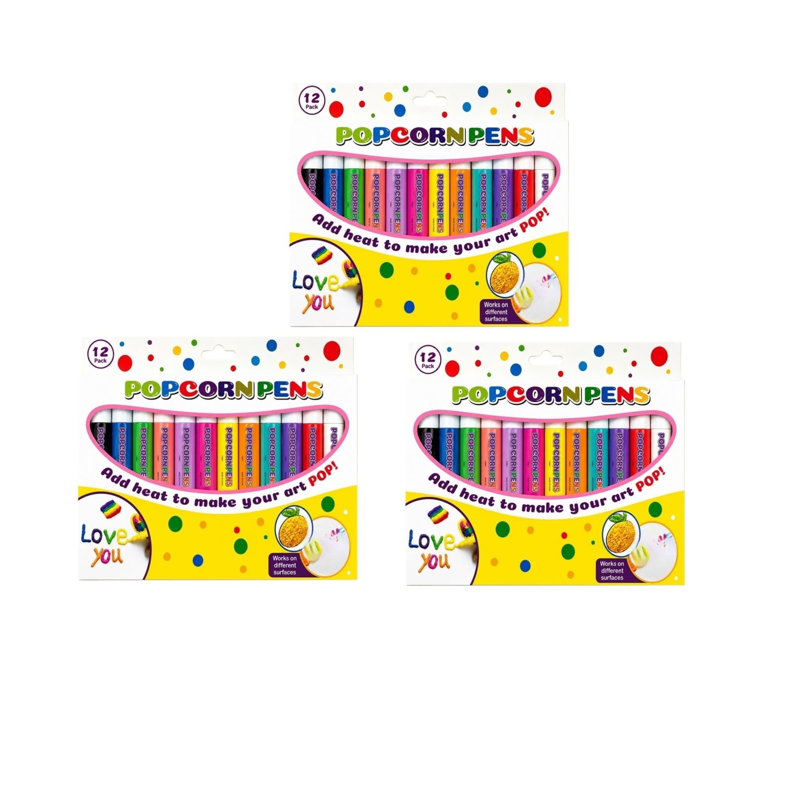 Générique Magic Popcorn Pen DIY Bubble Popcorn Drawing Pens,
