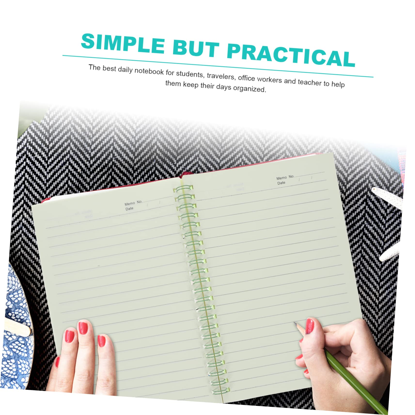 DOITOOL Cuaderno Multifunción A5 Espiral, 4 Unidades, Pp y Papel | Libreta de Notas de Bobina de Oficina, Decoracion Colegio, Cuadernos Espiral para Viaje y Trabajo
