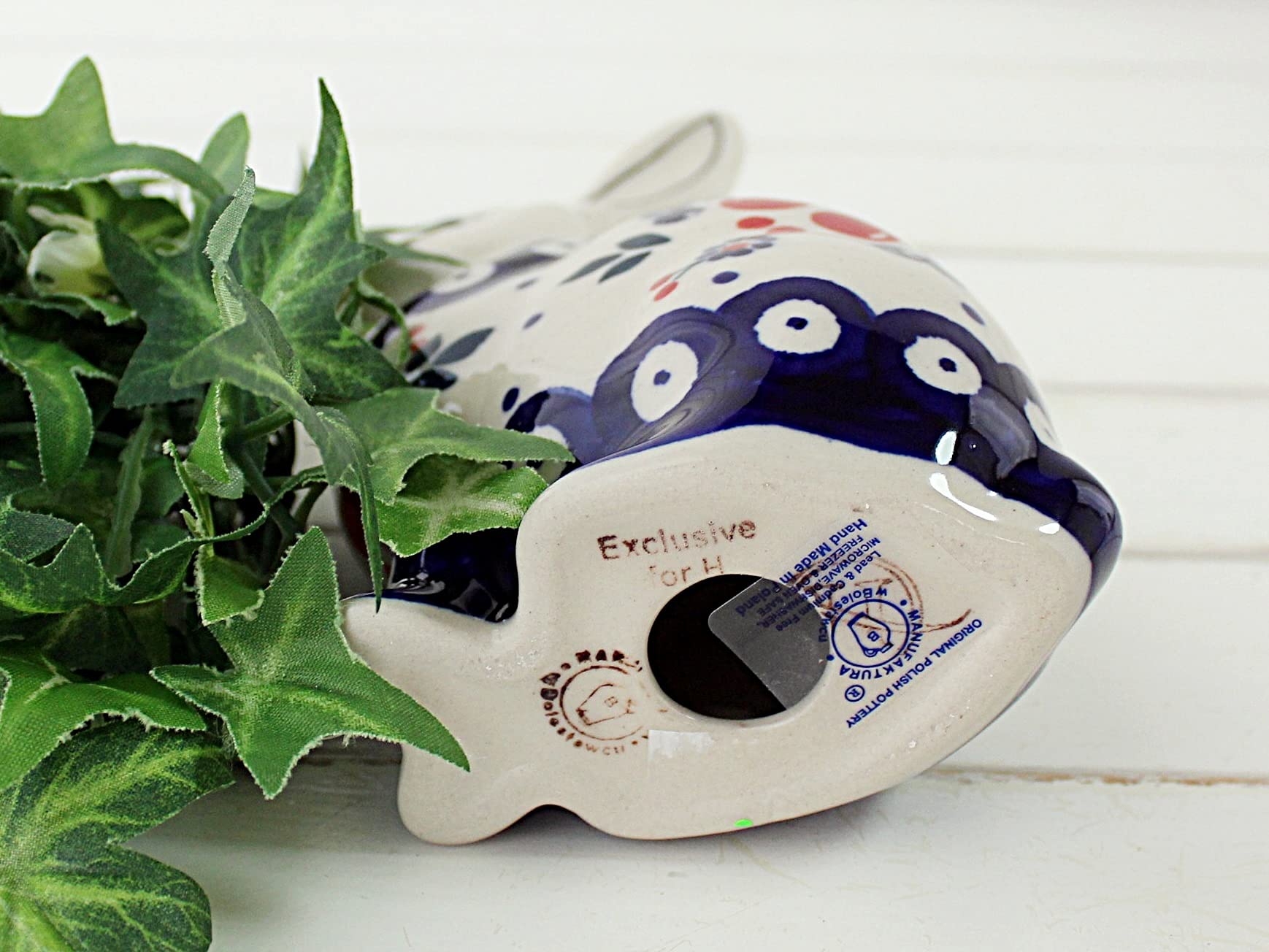 Amazon.co.jp: ポーリッシュポタリー (ポーランド陶器) うさぎの