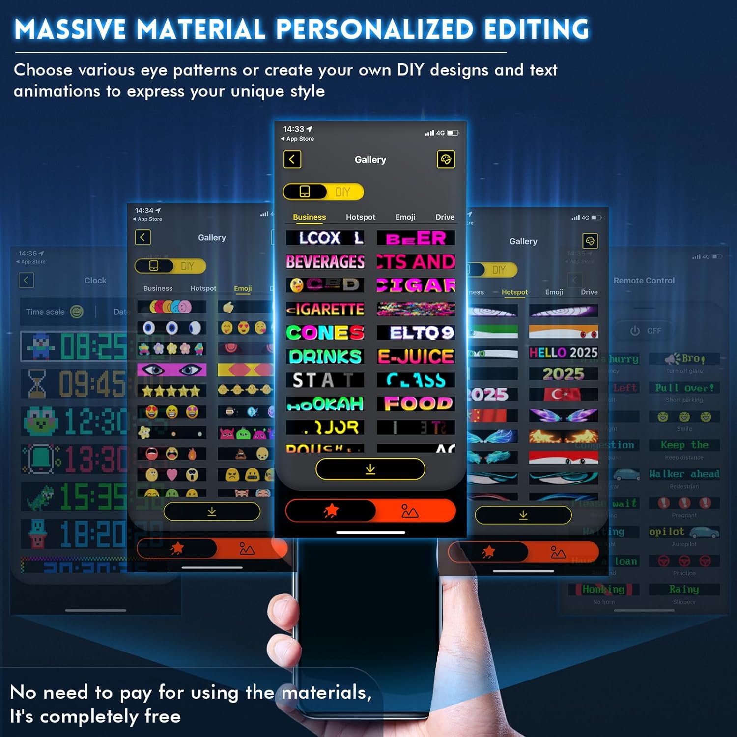 2pcs Devil Eyes Lights for Cars, 23.62"x4.72" Programmable LED Eyes for Car/Truck Windshield, Flexible LED Display Screen Panel for Car Window, DIY 𝗖𝗮𝗿 Dynamic Smart Colorful Eye Lamp Soft Screen