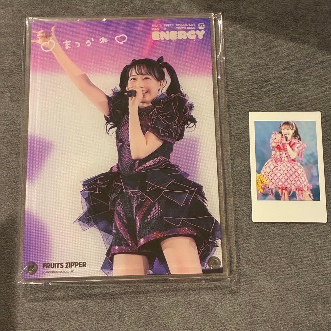 松本かれん アクリルパネル FRUITS ZIPPER すきくじ 松本かれん 直筆