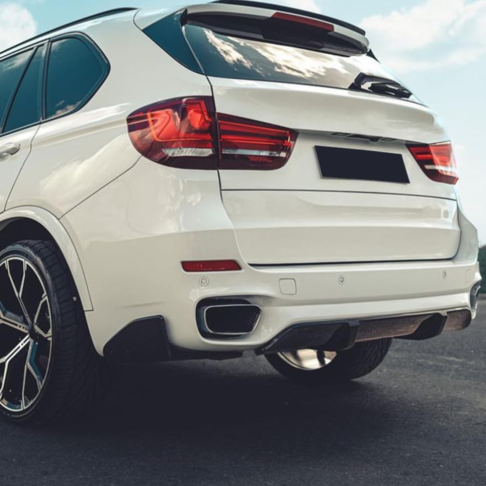 Amazon | BMW X5 F15 M Sport 2014-2018 用リアバンパーディフューザー 