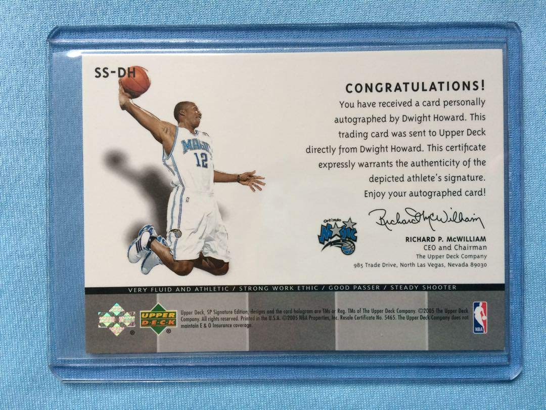 Amazon.co.jp: 04-05 SP Signature ドワイトハワード 直筆サイン