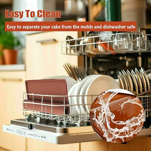 Miniatura 5 de Swiss Roll - Tapete para tartas de 14.17 x 11 pulgadas, flexible de silicona, molde de gelatina, bandeja antiadherente para hornear rollos suizos,