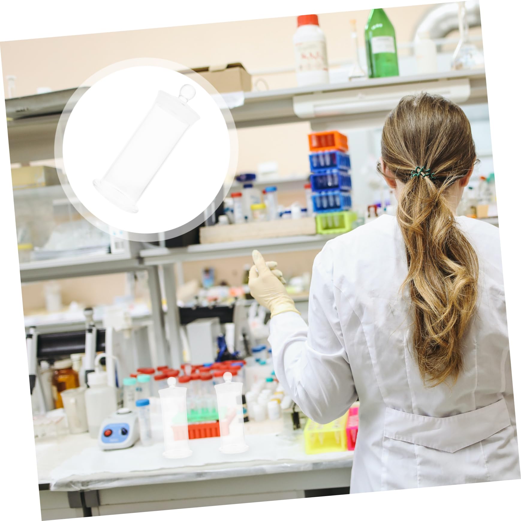 KICHOUSE 1pc Laboratory Sample Bottle Science Containers Specimen Storage Bottle Lab Accessories Laboratory Specimen Bottle Lab Sample Vials Specimen Display Tubes Laboratory Supplies Glass