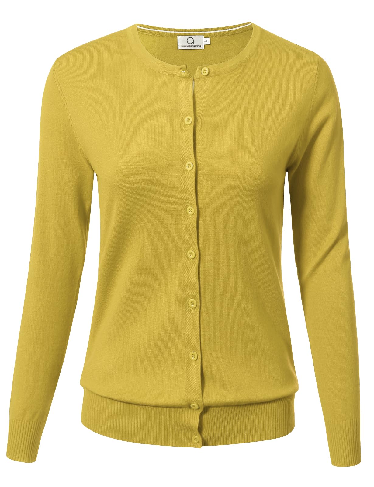 Allsense Women's Long-Sleeve Crewneck Cardigan