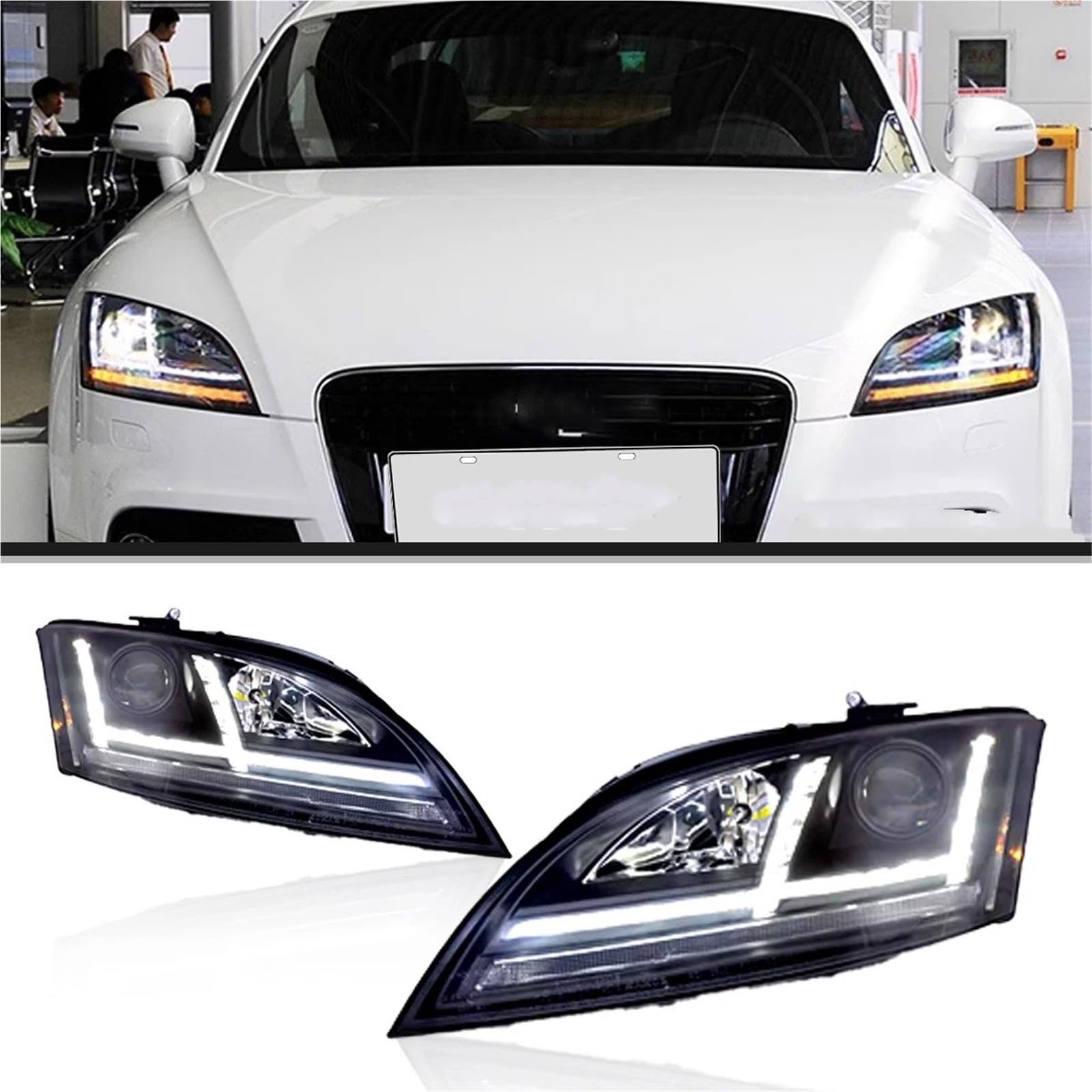 Faro Anteriore per Auto per TT Faro Anteriore 2006-2014 Faro proiettore Luce Diurna Accessori automobilistici Luci per Auto Gruppo Faro Anteriore