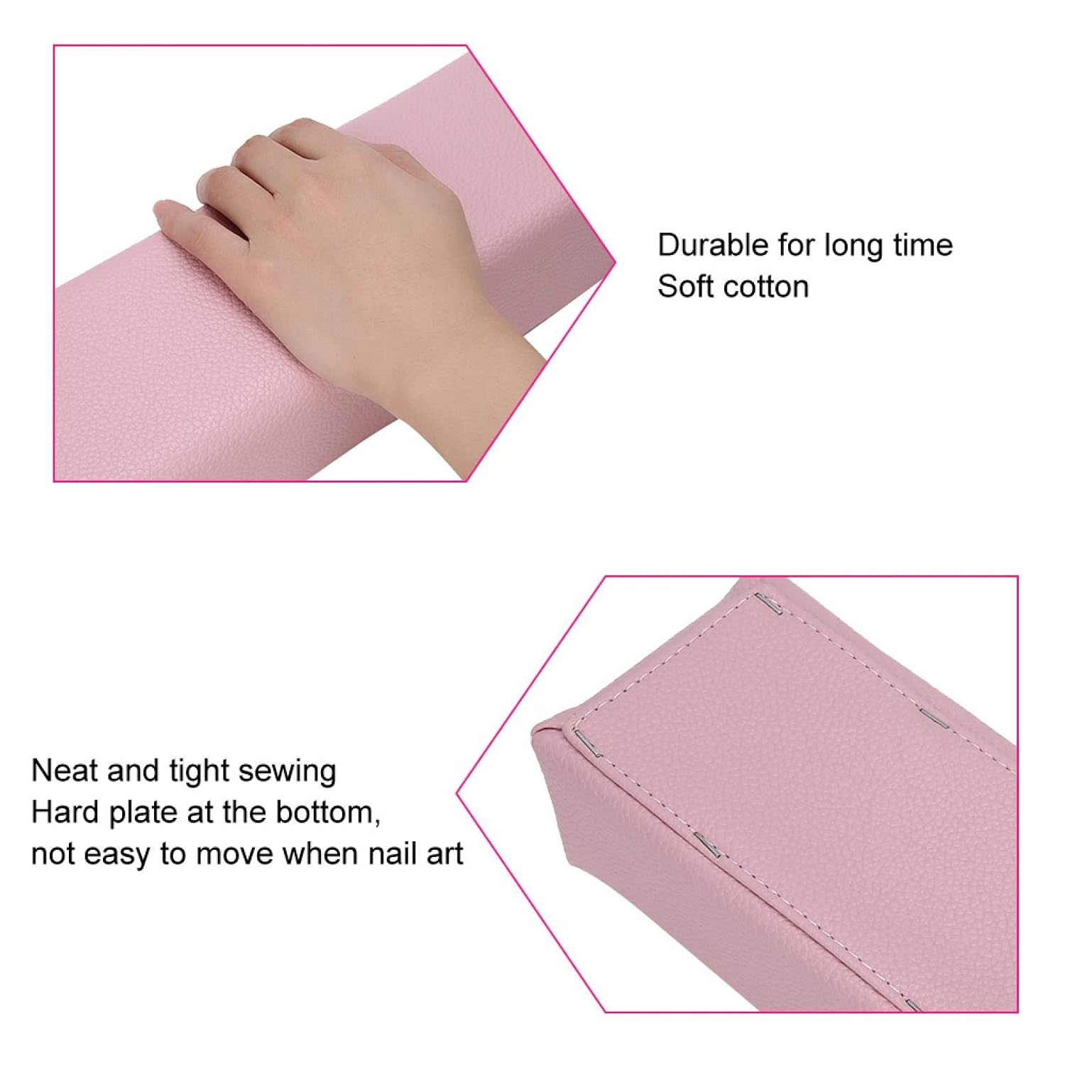 Nail Art Hand Rest Pad - Ergonomic Manicure Cushion with High-Quality PU Leather for Salon & Home Use - Soft, Durable & Easy to Clean