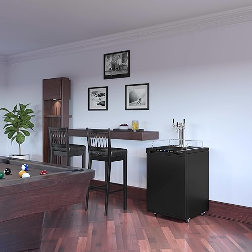 Miniatura 5 de EdgeStar Kegerator de triple toque de tamaño completo con pantalla digital - negro