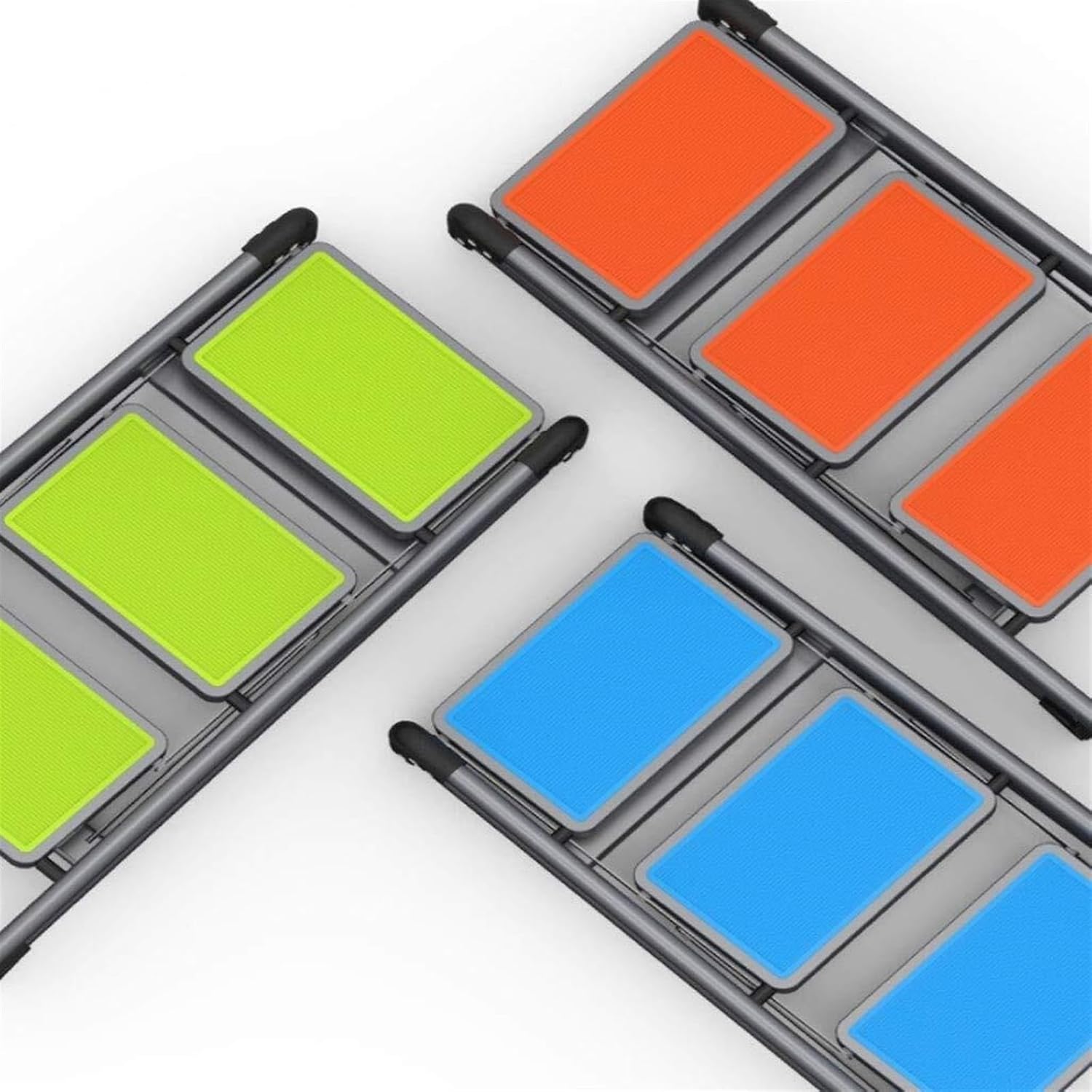 QUQUQ Ladder for Home Garage Garden Household Folding Step Ladder for Indoor Mobile Thickened Non-Slip Three Ladders(Green)