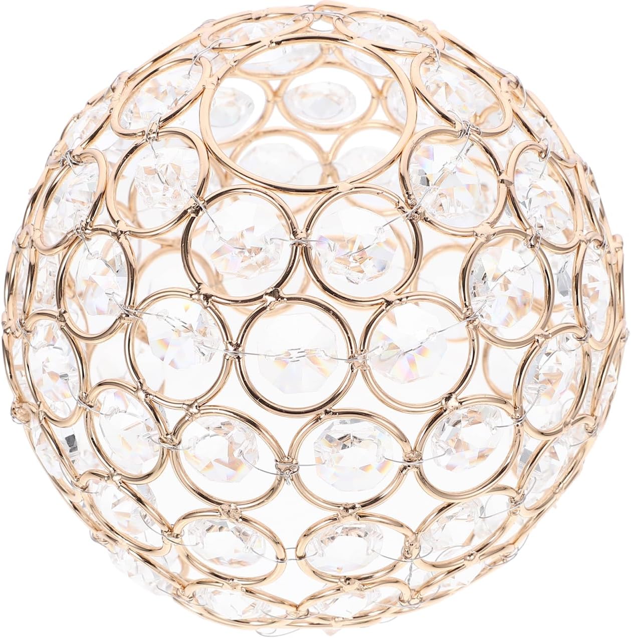 ARTIBETTER Crystal Glass Lampshade 4.33In Decorative Ceiling Light Cover Replacement Fixture for Home Bedroom Cafe