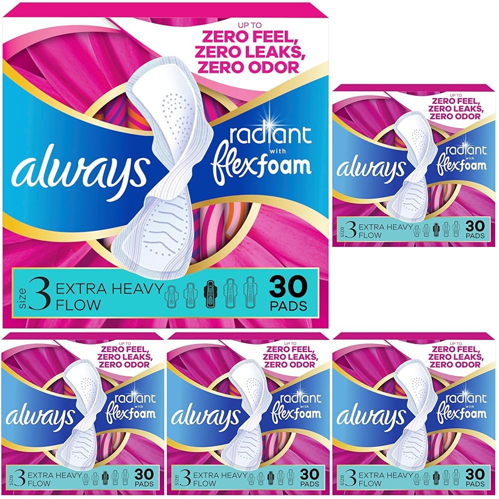 Always Size 3 Extra Heavy / 150.0 / Modern Panty Liners
