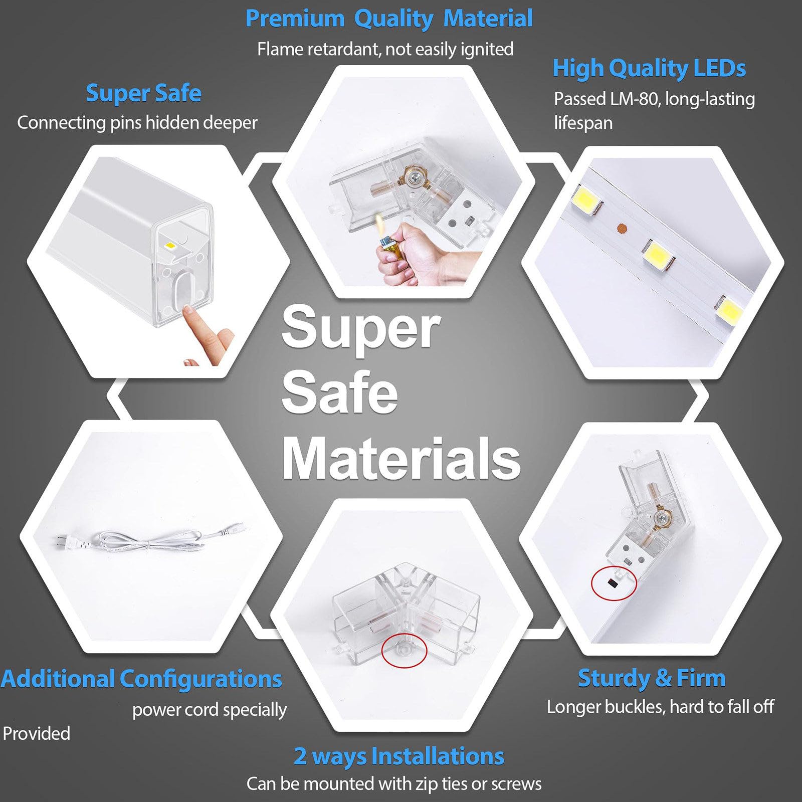 432W LED Garage Honeycomb Light 16500K Positive White Light Color Suitable for Garages Gyms Basements Warehouses Car Beauty — view 4