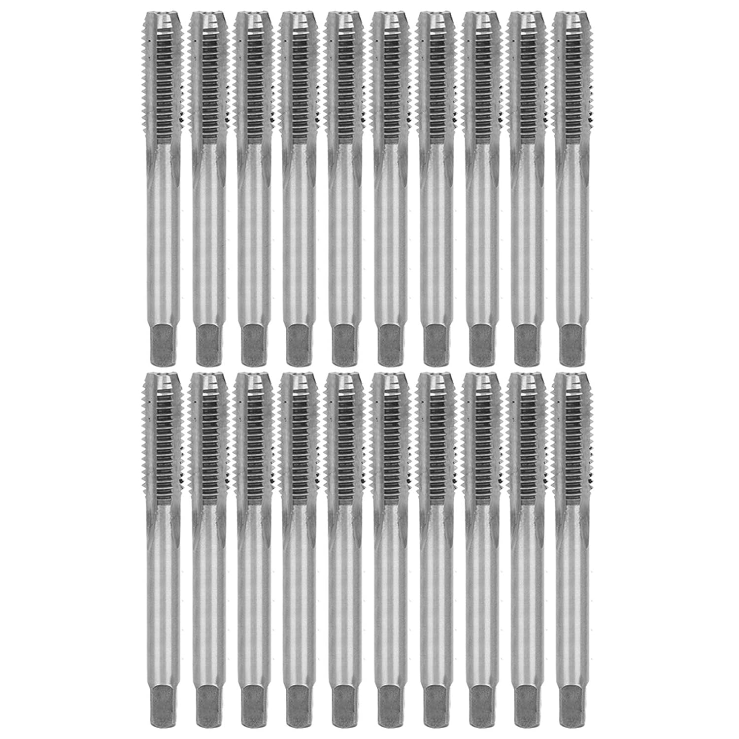 Fafeicy 20PCS M8 Alloy Tool Steel Metric Hand Tap, Screw Thread Tapping