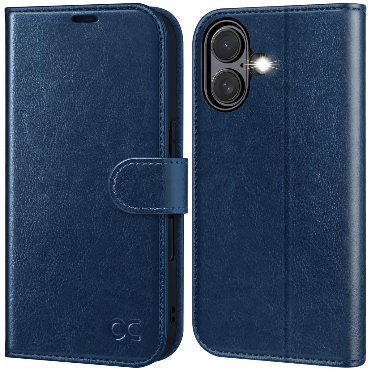 OCASE Compatible with iPhone 17 Wallet Case, PU Leather Flip Folio Case with Card Holders RFID Blocking Kickstand [Shockproof TPU Inner Shell] Phone