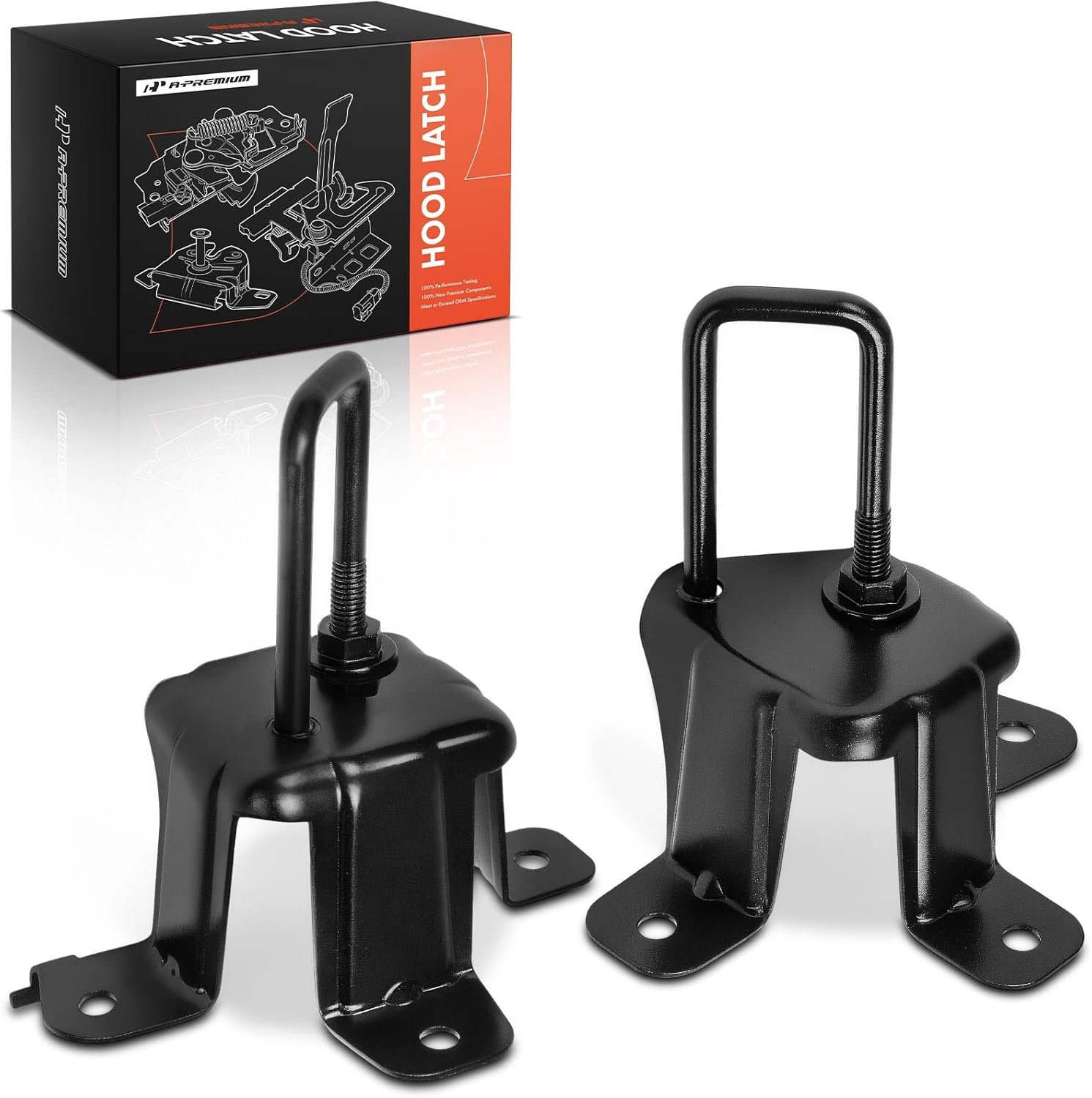 A-Premium Set of 2 Hood Latch Lock Compatible with BMW G11 Series 740i 2023-2024, 750e xDrive 2024, 760i xDrive 2023-2024, i7 2023-2024, Front Hood Lock Engine Bonnet Latch Assembly