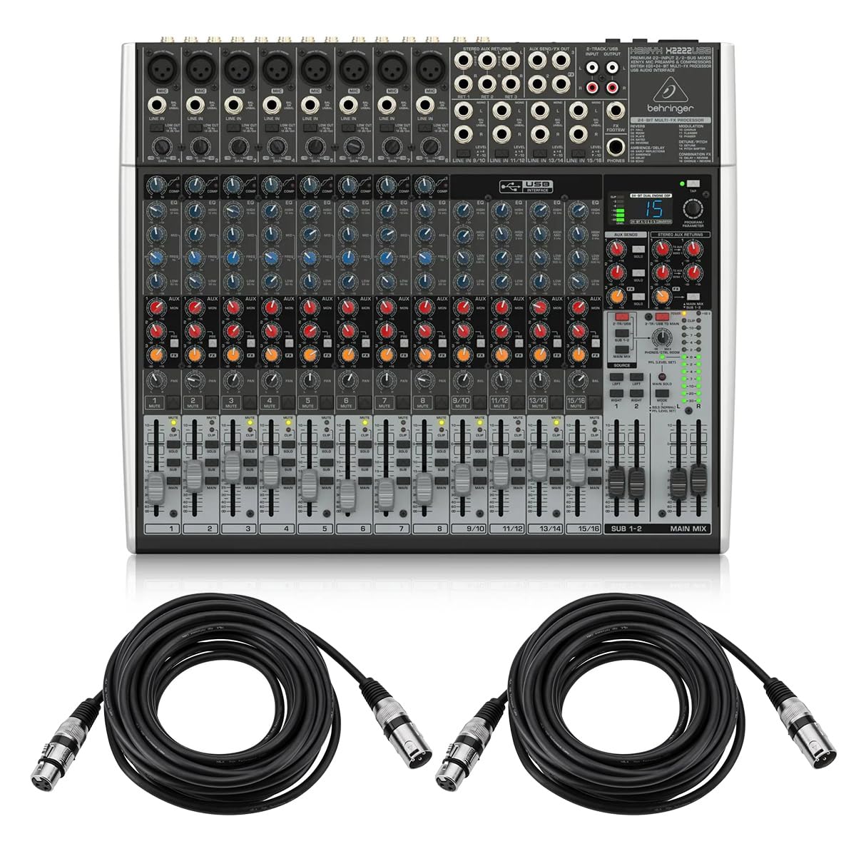 Amazon.com: Behringer XENYX X2222USB Premium 22-Input 2/2-Bus