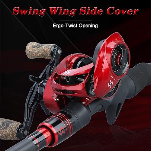 Miniatura 2 de Sougayilang Combo de caña de pescar y carrete, carrete telescópico de cebo de caña de fundición con bolsa de transporte, combo de cebo para agua