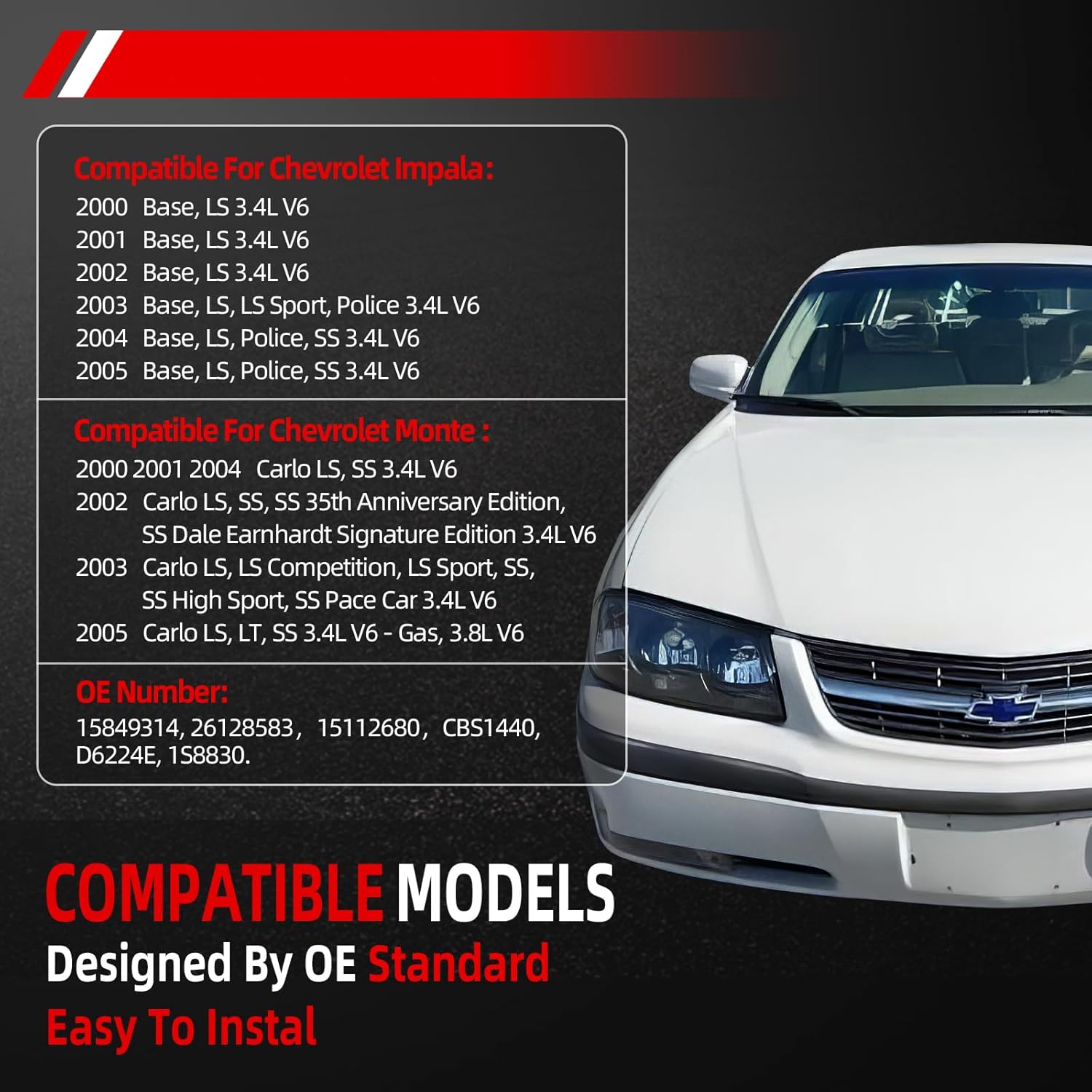 Multifunction Turn Signal Switch Combination Control Headlamp Windshield Wiper Assembly Compatible for Chevy Impala Monte Carlo 2000-2005 Without Cruise Control Replace 2330862 88964581