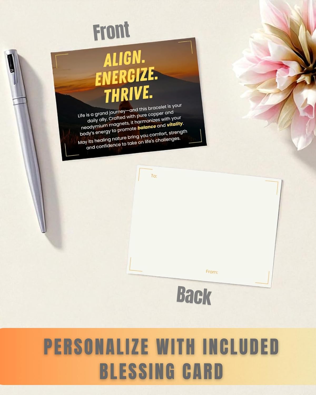 Magnetic Healing Bracelet For Women Men, Adjustable Magnetic...