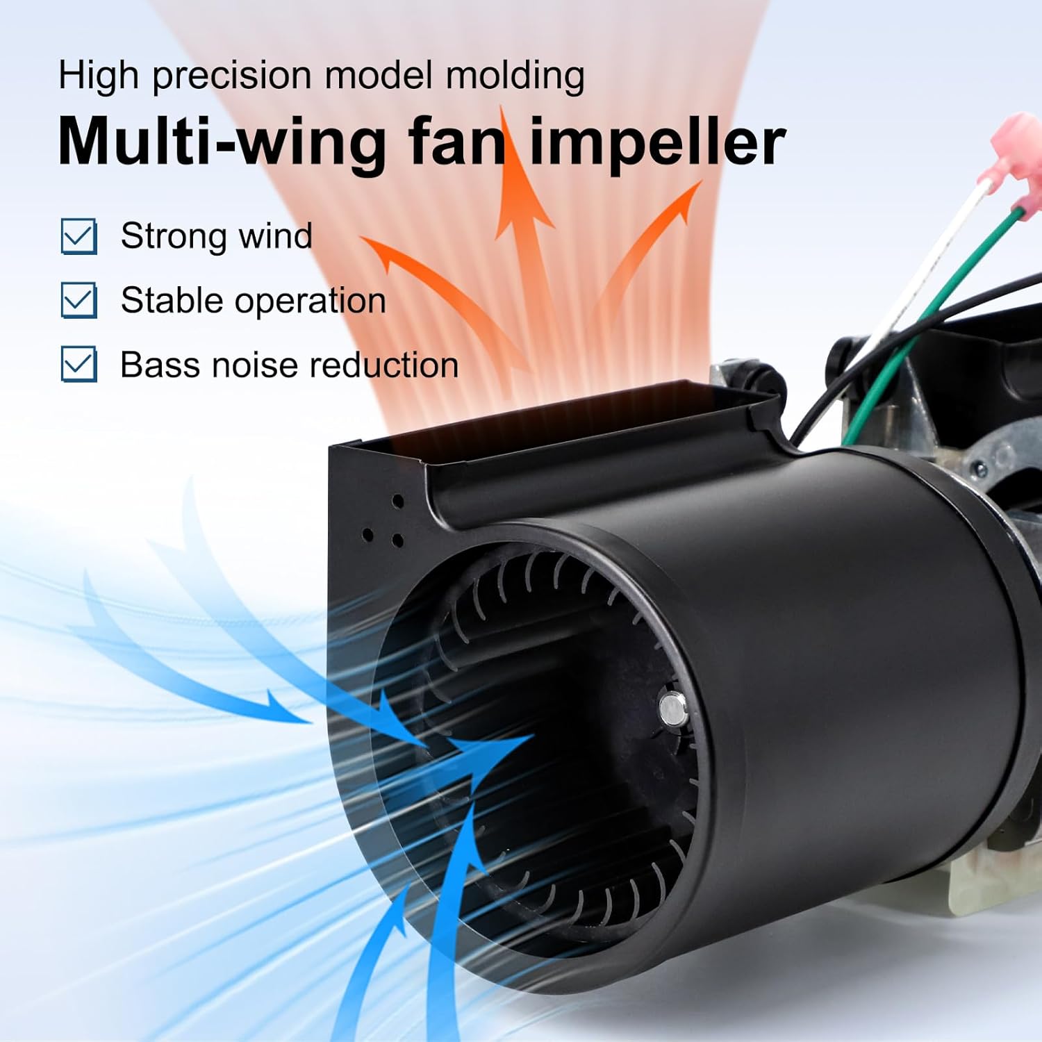 Criditpid 99000118 Blower Kit for Avalon Pendleton 745, 790, Rainier 945, 990, Olympic 1190, Arbor, 1250, 1750 Wood Stove. Rear Blower Replacement Lopi Answer, Endeavor, Liberty, Leyden Wood Stove.