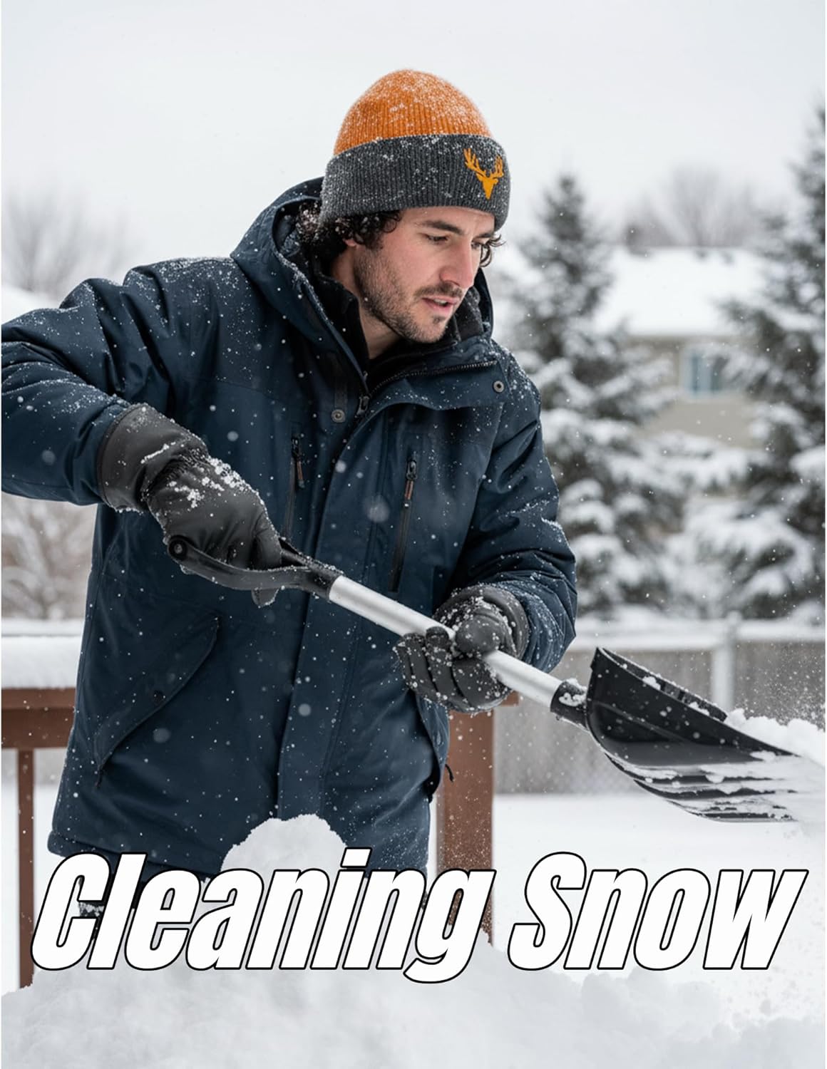 Duck/Deer Hunting Hat for Men Women, Beanie Hunting Gifts Accessories for Hunter Blaze Orange/Camo/Black - Image 7