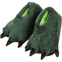 YUNZLAN Unisex Animal Paw Slipper for Men, Women, Boys, Girls, Winter Plush Home Slippers with Non-Slip Sole, Cosplay