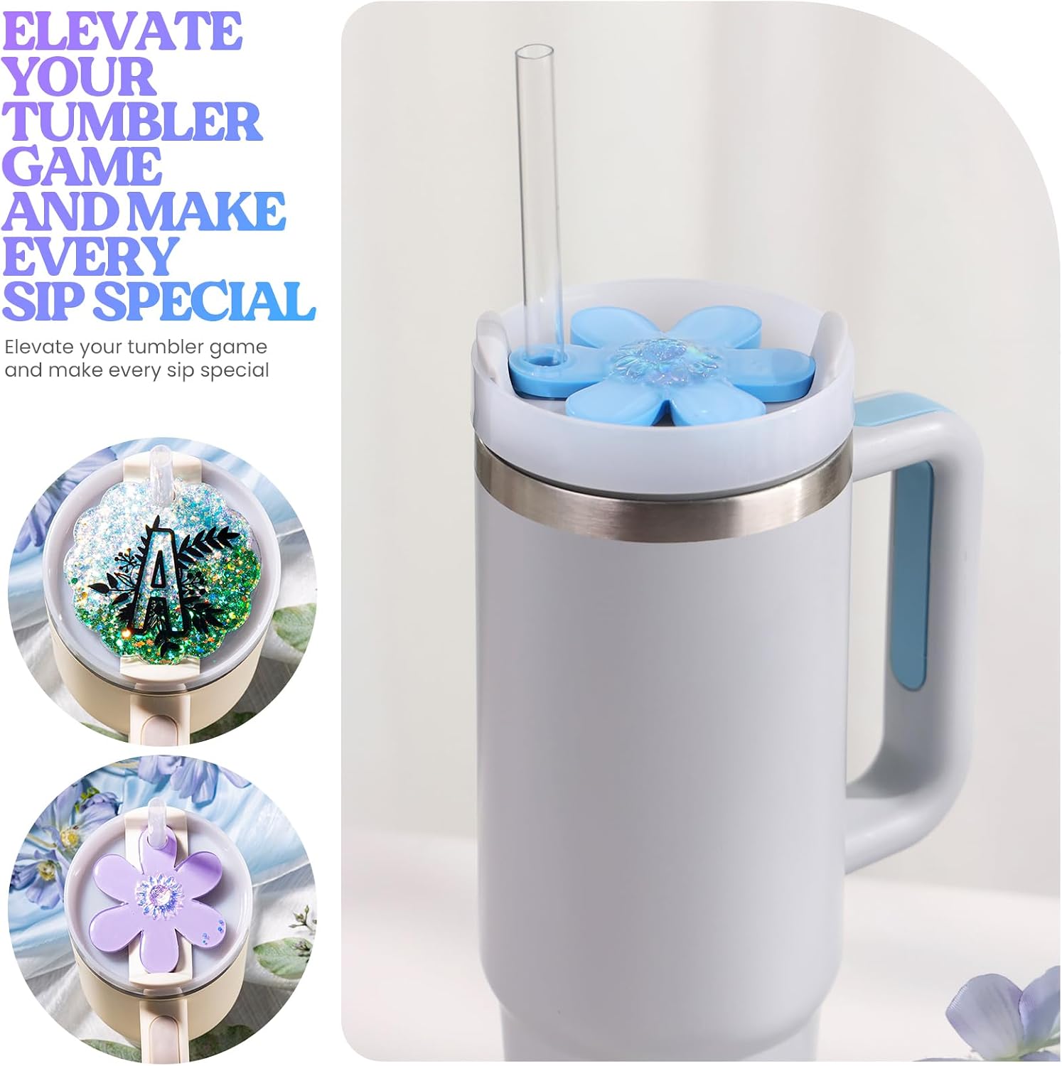 LET'S RESIN Name Plates Resin Molds for 20oz/30oz & 40oz Lid, 16 Cavities 2Pcs Silicone Name Tag Molds for Tumbler Cup Lid, Epoxy Resin Molds for Stanley Cups, Keychain, Resin Art