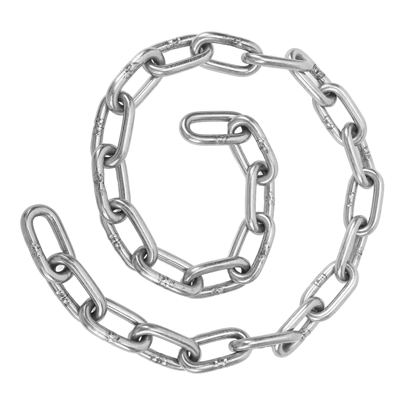 Cadena de Ancla para Barcos, 8 Mm, Acero Inoxidable 316, Grado Marino, Fijación Segura Universal, Reemplazo de Cadena de Plomo de Ancla Versátil para Yates Marinos, Barcos de Pesca