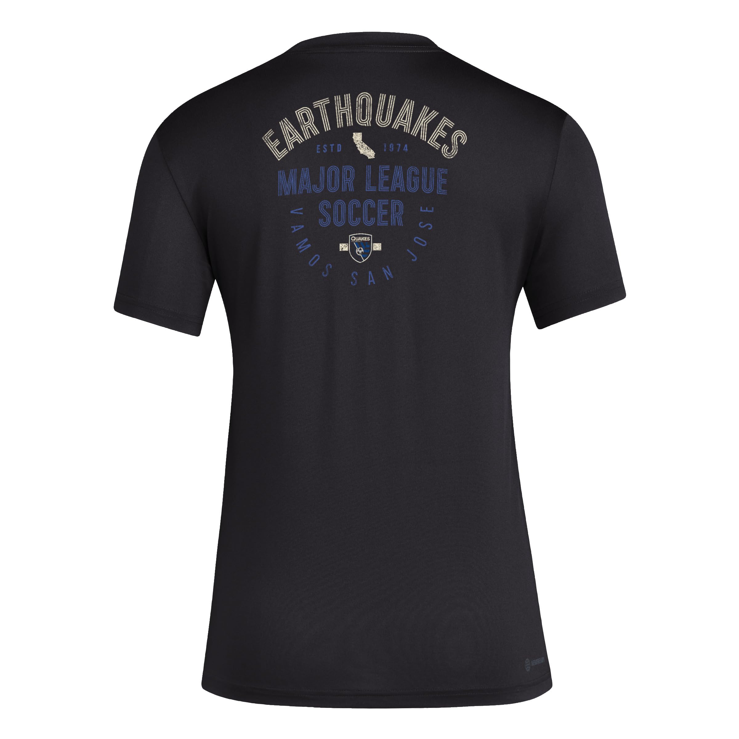 adidas San Jose Earthquakes T-shirt z krótkim rękawem Kobiety San Jose Earthquakes Short Sleeve Pre-game T-shirt