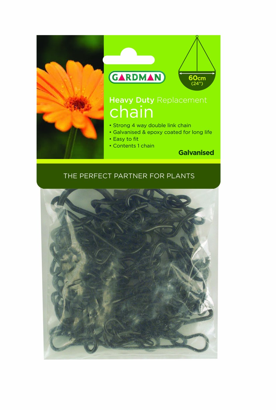 Gardman Heavy Duty Hanging Basket Chain, Black