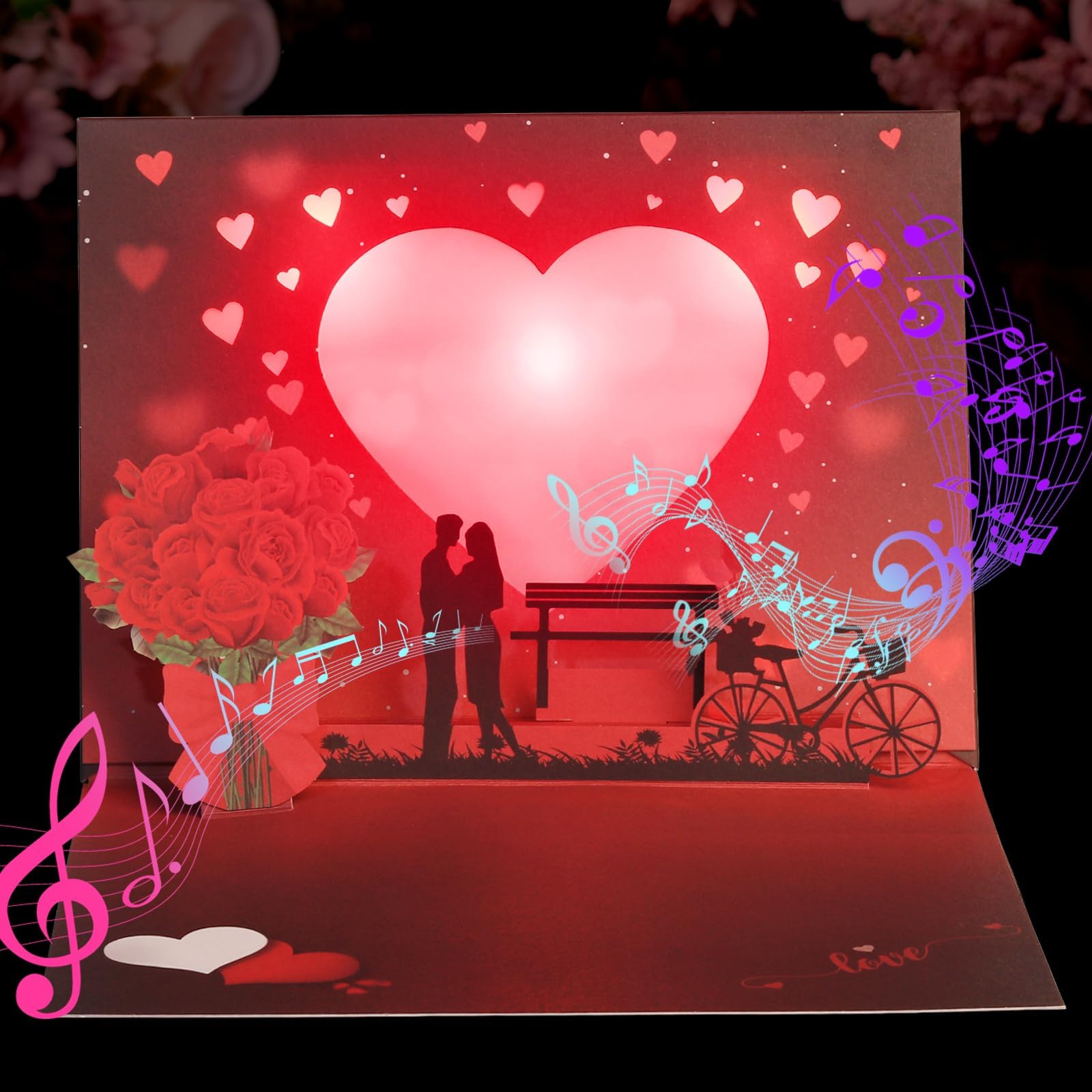 SENDAPOP Pop Up Valentine Card, Love Car Birthday Cards For - View #2