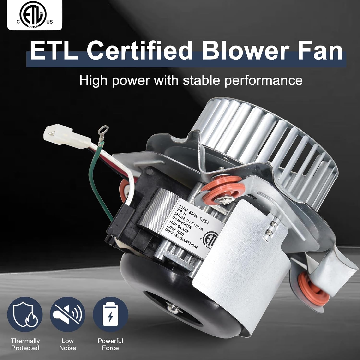 326628-761 Furnace Draft Inducer Motor Replacement for Carrier 326628-701, 326628-711, Packard 66761, Furnace Blower Motor Exhaust Vent Venter Motor.