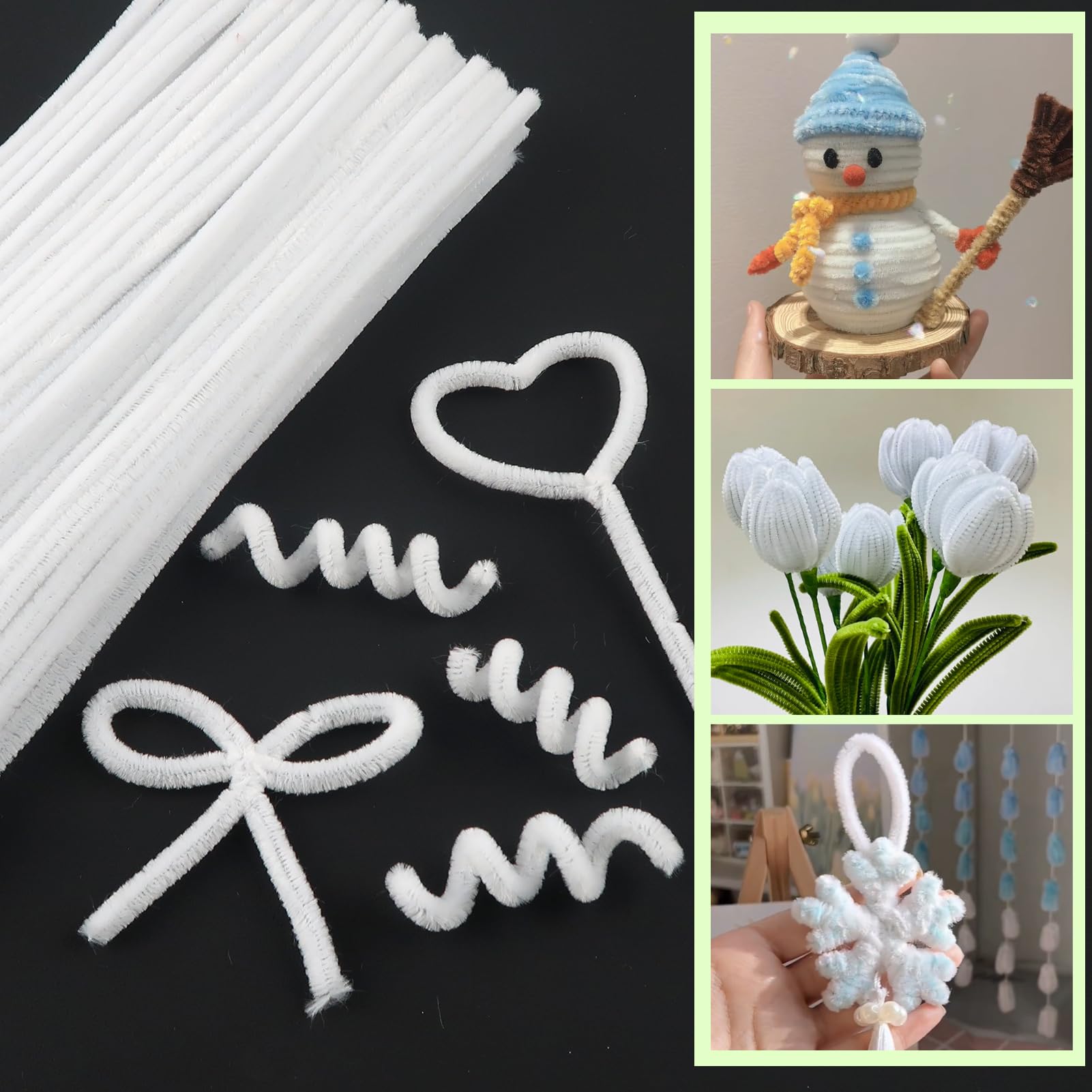 200 Stück Pfeifenreiniger Set - Bunte Chenilledrähte Für Bastelprojekte