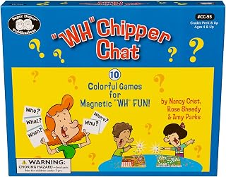 Super Duper Publications | WH Chipper Chat® Magnetic Game with Magic Wand | Educational Learning Resource for Children