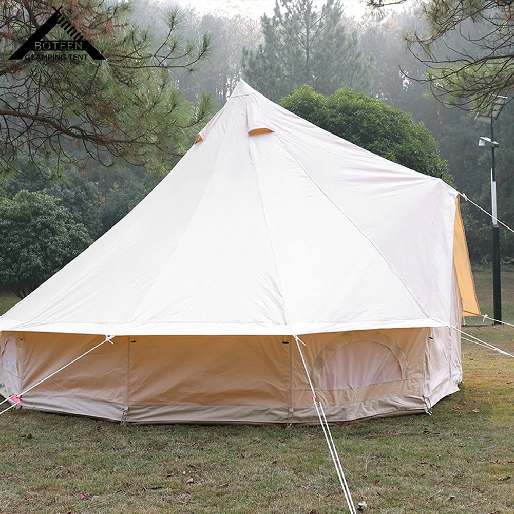 【新品・送料無料】グランデ  テント　コットン 素材　直径5m　8人就寝用 TOMOUNT ベルテント 5m TC テント 豪華型 ポリコットンテント 8