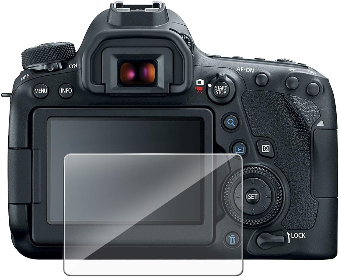 Compatible Canon Eos 6d Mark II 6d 2 Mk2 Screen Protector,MYECOGO Tempered Glass Clear Film 0.3mm 9H Ultra-Clear for Canon DSLR Camera(Canon EOS 6D Mark II Screen Protector)
