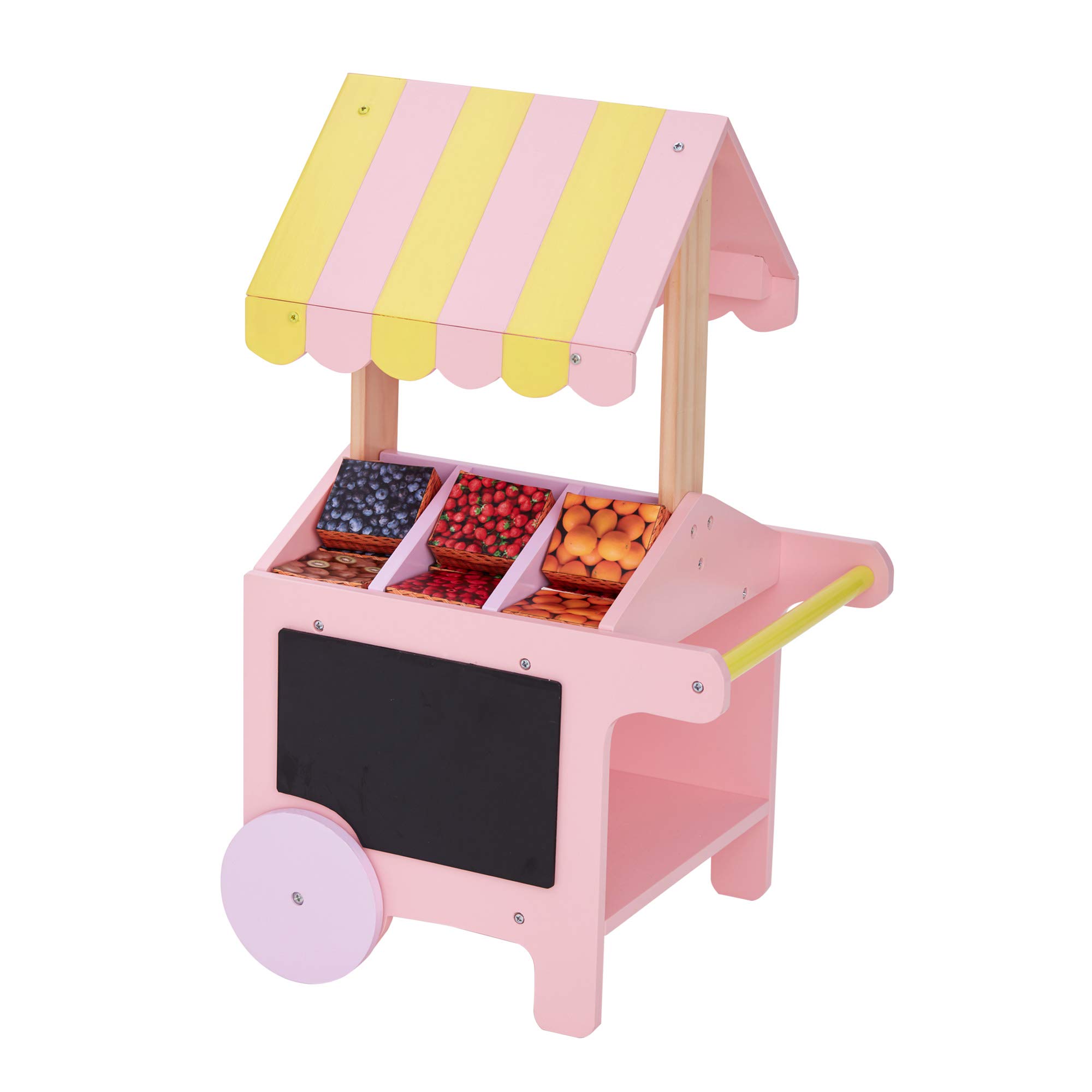 Carrito de dulces de madera para regalar en cumpleaños de niños 7
