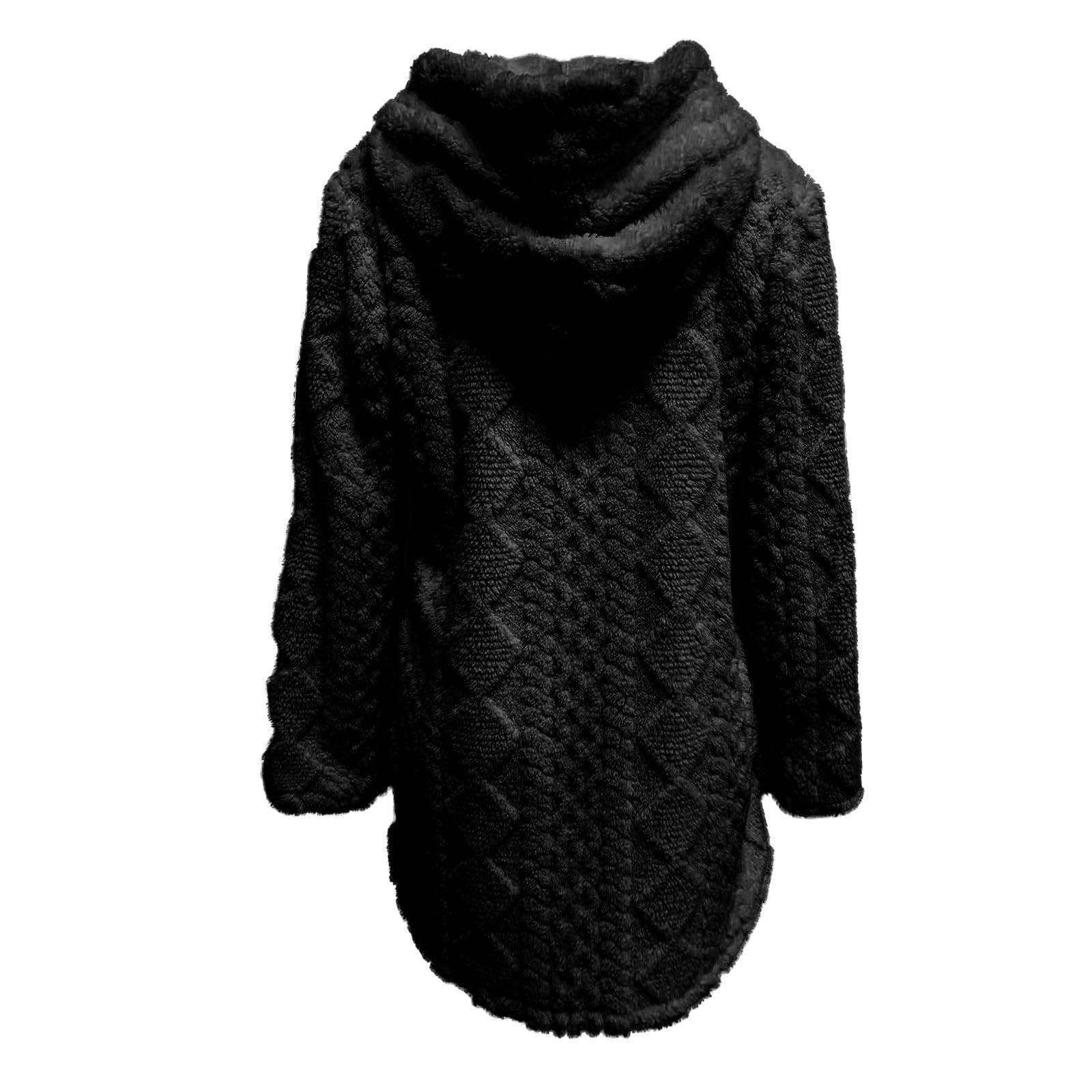 Winterjacke Damen Teddy Fleecejacke Mit Kapuze Wintermantel Casual