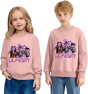Comprar Generic Sudaderas Niña K-Pop, Sudaderas sin Capucha Niña y Niños con Estampado Manga Larga Sudadera para niños Moda Redondo Casual Sweatshirt Otoño Invierno Top para 2-14 Años