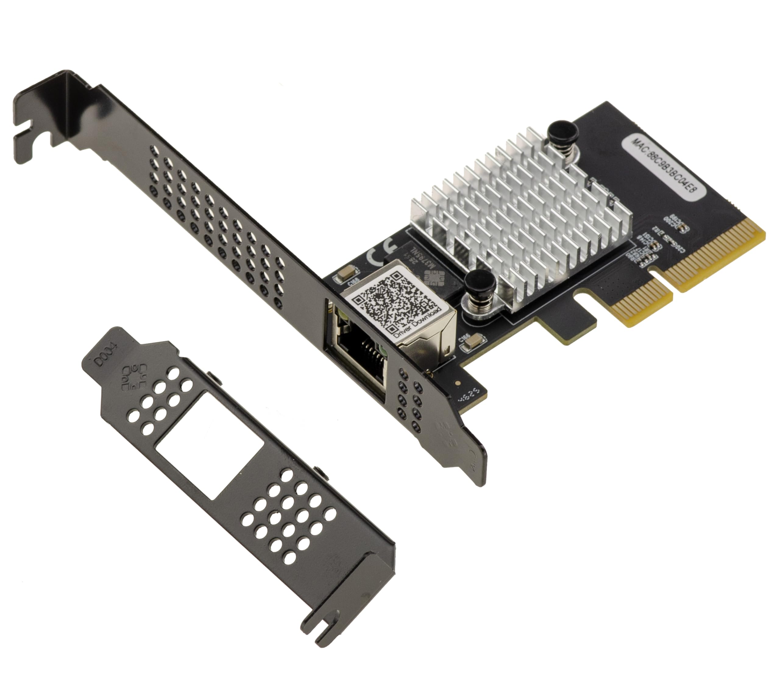 KALEA-INFORMATIQUE Carte PCIe Gen4 x4 RJ45 10G Realtek RTL8127 | Carte réseau PCIe Gen4 x4 à un port RJ45 10 Gigabit Ethernet compatible 1G, 2,5G, 5G et 10G avec chipset Realtek RTL8127.