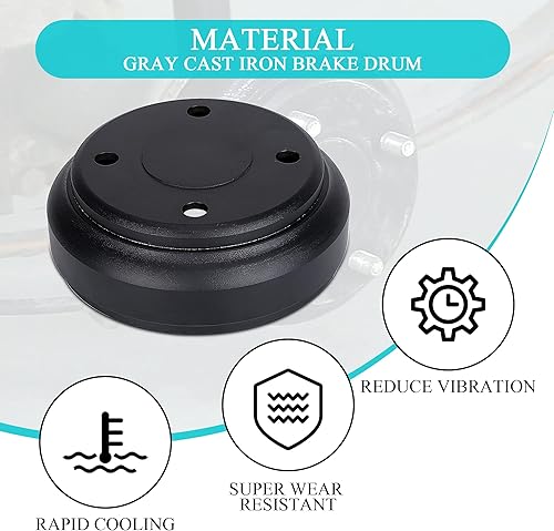 Miniatura 3 de Tambor de freno de carrito de golf para carrito de golf Club Car DS (1995-up) & Precedent (2004-up), pieza de repuesto de cubo de freno 1017911-01