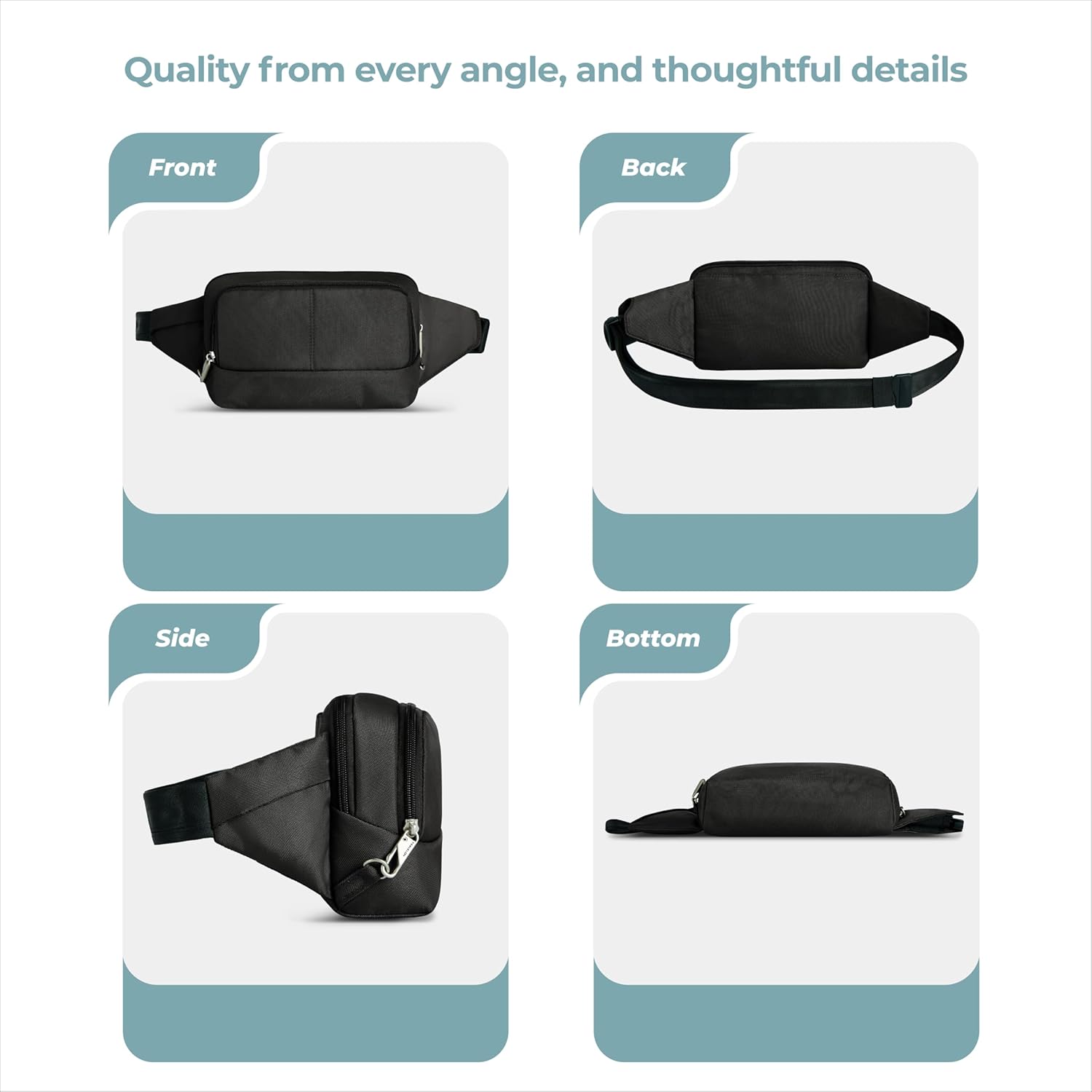 Travelon Anti-Theft Classic Waist Pack - Image 6