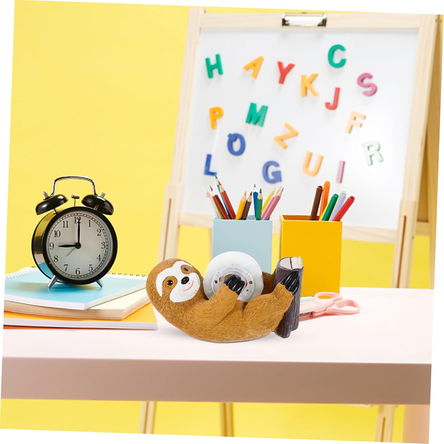 Animal Sloth Resin Tape Dispenser Desk Holder for Offices image 3